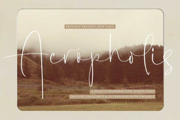 Acropholis: A Font for Crafting with Grace