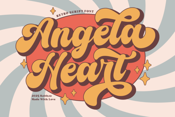 Angela Heart: A Groovy Retro Script for Branding