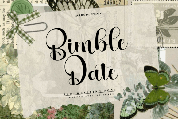 Bimble Date: A Font That Breathes Life Into Your Craft