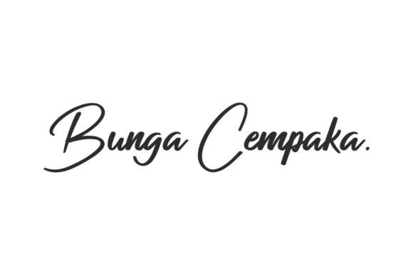 Bunga Cempaka: A Script Font for Modern Branding