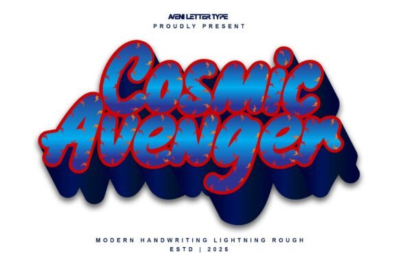 Cosmic Avenger: A Font for Digital Design Magic