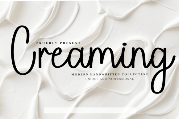 Creaming Font for Handmade Creators