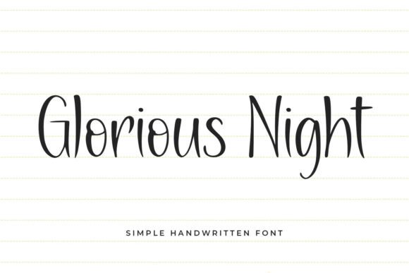 Glorious Night: A Font That Speaks Volumes in Digital Design