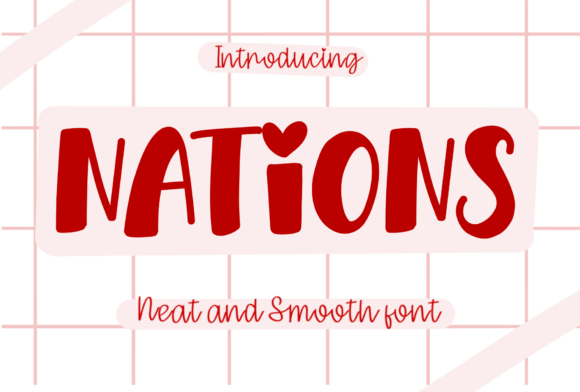 Nations Font: A Handwritten Style for Creative Crafters
