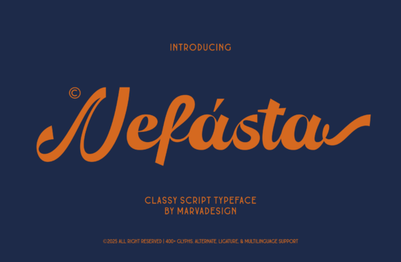 Nefasta: A Script Typeface for Editorial Elegance