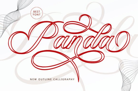 Panda Outline: A Script Font for Elegant Web Design