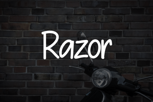 Razor: A Versatile Script Font for Dynamic Campaigns