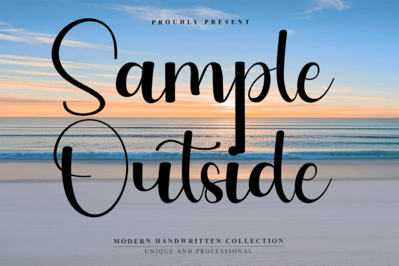 Sample Outside: A Handwritten Font for Warm, Authentic Web Design