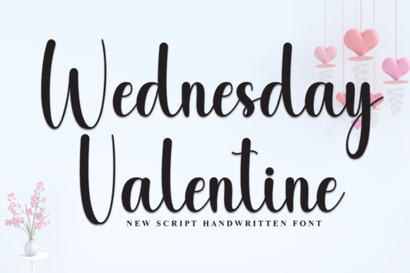 Wednesday Valentine: A Script Font for Elegant Craft Projects